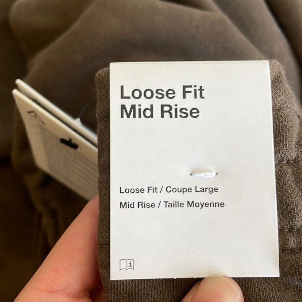 NWT Nike Essential Washed Fleece Mid-Rise Pants Brown Women XL(DD5630-004)$70 - Picture 7 of 11